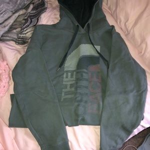 Olive Green Northface Hoodie
